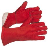 Краги спилковые пятипалые, 