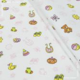 Фланель белоземельная детская, ширина 75 см, плот. 175